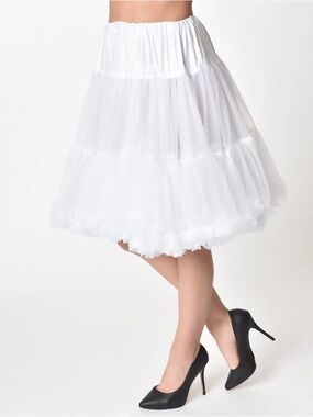 Unique Vintage 1950s White Petticoat